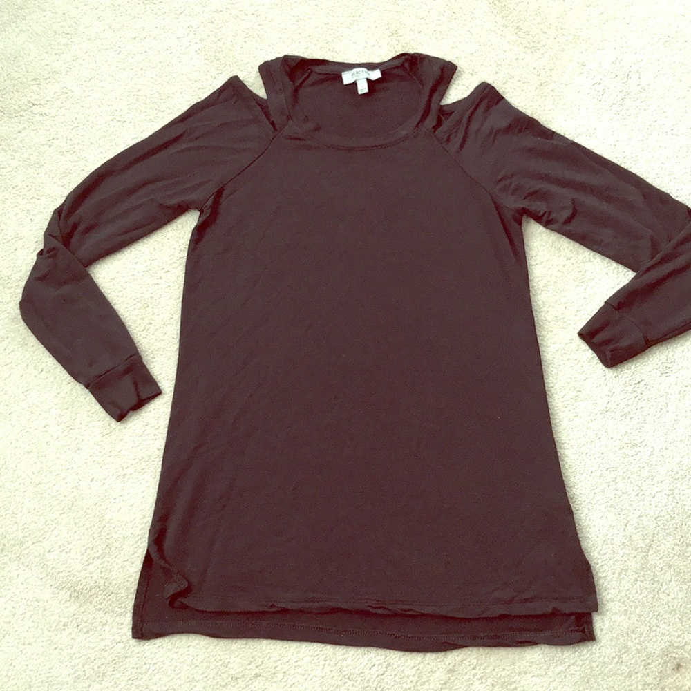 Cold shoulder tunic